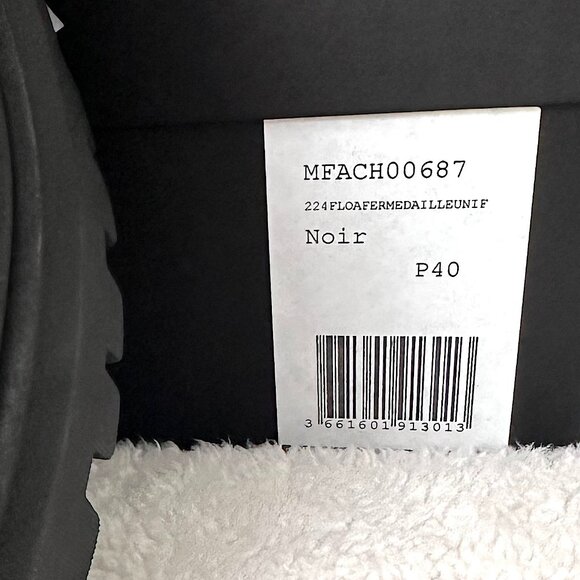 Maje Black Leather Moccasins Brand New Authentic - Picture 7 of 8